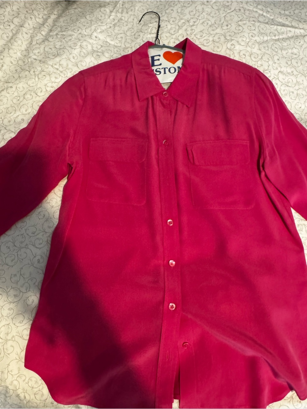 Equipment Men's Magenta Button-Down Shirt
